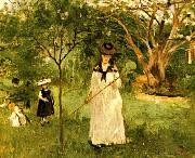 Berthe Morisot Chasing Butterflies Spain oil painting artist